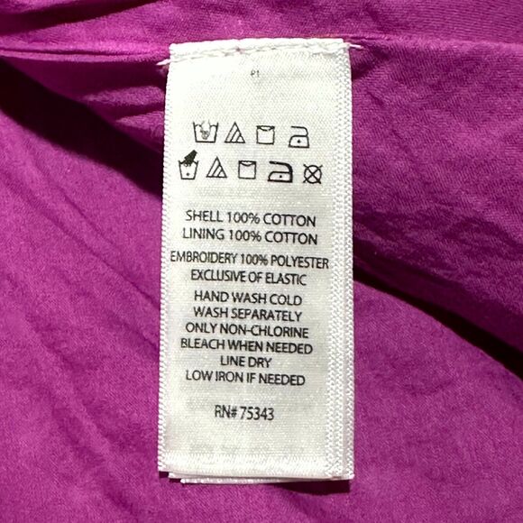 Cynthia Rowley Fit & Flare Mini Dress Women's 6 Purple Eyelet Embroidered NWT - Picture 11 of 11